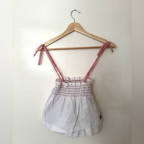 Vintage 80’s Sesame Street Baby Girl’s White Dress with Embroidered Big Bird - Picture 2 of 7